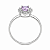 Anel em Prata 925 Chuveiro com Zircônia Rosa - Imagem 3