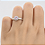 Anel em Prata 925 Chuveiro com Zircônia Rosa - Imagem 4
