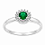 Anel em Prata 925 Chuveiro com Zircônia Verde - Imagem 2