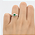 Anel em Prata 925 Chuveiro com Zircônia Verde - Imagem 4