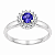 Anel em Prata 925 com Zircônia Lilas - Imagem 2