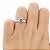 Anel em Prata 925 com Zircônia Lilas - Imagem 4