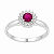 Anel em Prata 925 Chuveiro com Zircônia Pink - Imagem 2