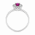 Anel em Prata 925 Chuveiro com Zircônia Pink - Imagem 3