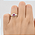 Anel em Prata 925 Chuveiro com Zircônia Pink - Imagem 4