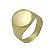 Anel em Ouro 18K Chapa Oval - Imagem 2