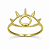 Anel em Ouro 18K Olho com Cilios - Imagem 2