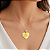 Pingente em Ouro 18K Coração com Letra 25,00 mm - Imagem 3