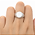 Anel em Prata 925 Oval com Flores - Imagem 3