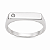 Anel em Prata 925 Chapa com Zirconia - Imagem 2