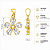 Pingente em Ouro 18k Flor de Zirconia - Imagem 2