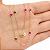 Gargantilha em Ouro 18K com Zircônias Vermelhas - Imagem 3