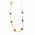Pulseira em Ouro 18K de Zirconia Rosa - Imagem 1