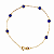 Pulseira em Ouro 18K de Zirconia Azul Royal - Imagem 1
