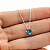 Gargantilha em Prata 925 Ponto de Luz Redonda com Zircônia Azul Claro 4mm - Imagem 2
