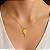 Pingente em Ouro 18k Raquete Beach Tenis Personalizada com Nome - Imagem 4