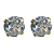 Brinco em Ouro 18K Ponto de Luz Zirconia - Imagem 1