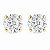 Brinco em Ouro 18K Ponto de Luz Zirconia - Imagem 1