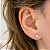 Brinco em Ouro 18K Ponto de Luz Zirconia - Imagem 3