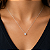Gargantilha em Prata 925 Ponto de Luz Redonda com Zircônia Branco 4mm - Imagem 3