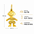 Pingente em Ouro 18k Menino com Relevo - Imagem 2
