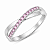 Anel em Prata 925 X Rosa - Imagem 1