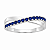 Anel em Prata 925 X Azul Royal - Imagem 2