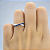 Anel em Prata 925 X Azul Royal - Imagem 3