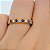 Anel em Ouro 18K Com Diamantes e Safiras - Imagem 4