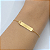 Pulseira em Ouro 18K de Chapinha Infantil Menino - Imagem 2