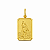 Pingente em Ouro 18K Santo Expedito Retangular - Imagem 1
