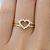 Anel em Ouro 18K Coração com Zirconias - Imagem 3