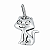 Pingente em Prata 925 Gato envelhecido - Imagem 1