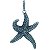 Pingente em Prata 925 Estrela do Mar Envelhecida - Imagem 1