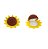 Caixinha de Veludo Girasol - Imagem 1