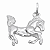 Pingente em Prata 925 Cavalo - Imagem 1