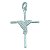 Pingente em Prata 925 Cruz Trabalhada com fio - Imagem 1