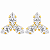 Brinco em Ouro 18k Trevo Branco - Imagem 1