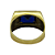 Anel em Ouro 18k TV Azul - Imagem 4