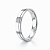 Aliança em prata 925 Lisa com Friso - Imagem 1