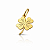Pingente em Ouro 18k Trevo de 4 Folhas - Imagem 1