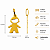Pingente em Ouro 18k Menino - Imagem 2