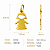 Pingente em Ouro 18k Menina - Imagem 2