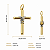 Pingente em Ouro 18k Cruz Palito com Fio - Imagem 2