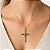 Pingente em Ouro 18k Cruz Palito com Fio - Imagem 3
