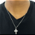 Pingente em Prata 925 Cruz Face de Cristo - Imagem 2