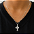 Pingente em Prata 925 Cruz Face de Cristo - Imagem 3