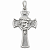 Pingente em Prata 925 Cruz Face de Cristo - Imagem 1