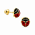 Brinco em Ouro 18k Joaninha Infantil - Imagem 2
