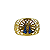 Anel em Ouro 18k Nossa senhora com Zirconias - Imagem 2
